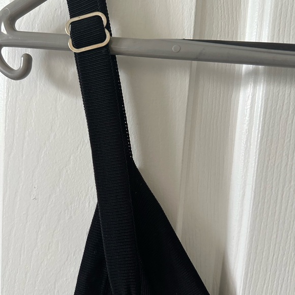 YUKA TANK S Black Jeweled V Neck Adj Straps NWOT - Picture 4 of 11